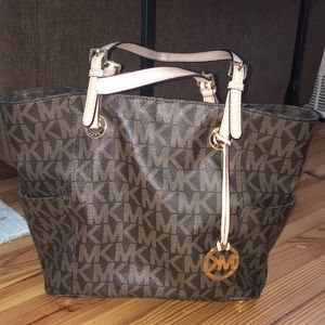 Classic mk print Michael kors tote bag